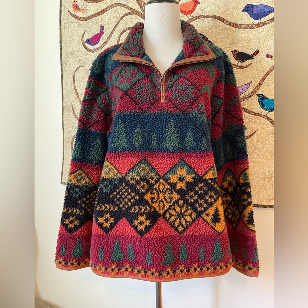 FINAL! LL Bean Signature Fleece V-Neck